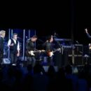 Musicians Billy Idol, Roger Daltrey, Bruce Springsteen, Willie Nile and Pete Townshend perform at the 11th Annual Musicares Map Fund Benefit concert at Best Buy Theater on May 28, 2015 in New York City.