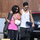 Colin Farrell & His Sister Claudine Hit Up A Yoga Class - 454 x 525