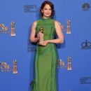 Ruth Wilson, winner of Best Actress in a Television Series Â– Drama for 'The Affair,' poses in the press room during the 72nd Annual Golden Globe Awards at The Beverly Hilton Hotel on January 11, 2015 in Beverly Hills, California