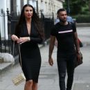 Alice Goodwin in Black Ttight Dress – Eexits ‘Celebs Go Dating’ with Jermaine Pennant in London