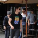 The Jonas Brothers get together for lunch at Kings Road Cafe in West Hollywood on September 5, 2012 - 454 x 694