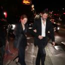 Julianne Moore and husband Bart Freundlich – Leaving the Golden Globe afterparty at Chateau Marmont in Los Angeles - 454 x 558