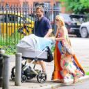Claire Danes – With Hugh Dancy with their newborn out for a stroll in New York