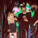 Jennifer Meyer has fun as the Casamigos Halloween truck visits her at her house