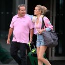 Rachel Riley – Out in shorts in Salford – Manchester - 454 x 620