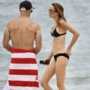 Rebecca Judd in Black Bikini on holiday in Noosa - 454 x 636