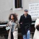 Tina Kunakey – With Vincent Cassel in Venice - 454 x 583