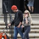 Emma Roberts – With Garrett Hedlund kissing while out for a stroll in Boston - 454 x 681
