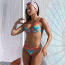 Kaz Crossley – In a bikini poolside at the Jacaranda Lounge in Spain - 454 x 775