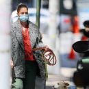 Drew Barrymore – Seen with her dog while out and about in New York