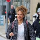 Angela Griffin – Seen leaving the tv studios in Manchester - 454 x 684