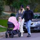 Sophie Turner – Takes her daughter out for a walk in Los Angeles