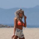 Samantha Knezel in Bikini Top and Shorts – 138 Water Photoshoot in Malibu - 454 x 681