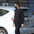 Shay Mitchell – In All black around downtown Los Angeles