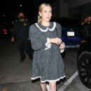 Emma Roberts &#8211; Seen while out to dinner with friends in Los Angeles