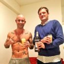 Mike Angelo (Mickael Di Capua) and Ian Scott/Yanick Shaft (Yannick Dambrinne) drink Ricard on set - Prague, Czech Republic - March 14, 2016