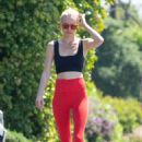 Kate Bosworth in Red Tights – Out in Los Angeles