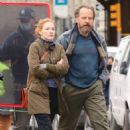 Jessica Chastain – With Peter Sarsgaard on set of ‘Untitled Film Project’ in New York - 454 x 687