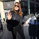 Carla Bruni  Leaves RTL Radio Studios in Neuilly-sur-seine