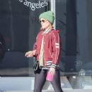 Kate Mara – Wearing leggings and Converse sneakers in Los Angeles