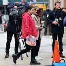 Selena Gomez – Pictured filming at the Only Murders in the Building set in Long Island City
