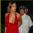 Hailey & Justin Bieber Coordinate Outfits for Date Night in West Hollywood