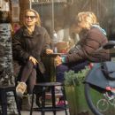 Mircea Monroe &#8211; With a friend during an animated lunch in Primrose Hill