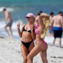 Alisha Lehmann – With Karoline Lima in a bikinis in Miami - 454 x 681