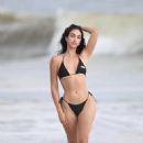 Nina Svet – Posing in a bikini at beach for 138 Water in Malibu - 454 x 681