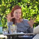 Marcia Cross – Steps out with a friend for lunch in Pacific Palisades - 454 x 308