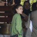 Kate Mara – In a green jacket seen at All Time with a friend