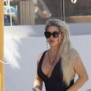 Bianca Gascoigne – Seen in a black swimsuit at Ibiza’s Cala de Bou beach - 454 x 652