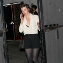 Milla Jovovich – Leaving the Chanel party in Chateau Marmont in LA - 454 x 681