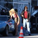 Emmy Rossum &#8211; Filming a scene for Angelyne in Los Angeles