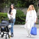 Demi Moore on a walk  with daughter Rumer Willis and granddaughter Louetta - 454 x 303