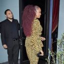 Garcelle Beauvais – Dons an animal print outfit at The Fleur Room in West Hollywood - 454 x 682