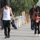 Colin Farrell Leaving Yoga With His Sister - 454 x 334