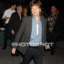 Mick Jagger, L'Wren Scott, Jean Pigozzi and Lorne Michaels leaving restaurant - 428 x 640