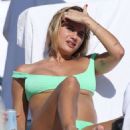 Cristina Marino in Green Bikini on the beach in Miami - 454 x 645
