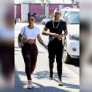 Blac Chyna and Demetrius Harris at Nail Garden in Los Angeles, California - August 12, 2017 - 454 x 290