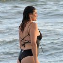 Elisa Isoardi – In a black swimsuit in Fiumicino - 454 x 656
