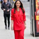 Myleene Klass – In red out and about - 454 x 674