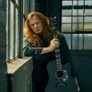Dave Mustaine with the Gibson Dave Mustaine Songwriter, May 2022 - 454 x 568