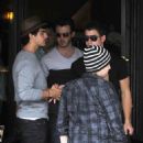 The Jonas Brothers get together for lunch at Kings Road Cafe in West Hollywood on September 5, 2012 - 454 x 620