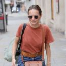 Kara Tointon – In flared denim pants stepping out in London - 454 x 621