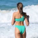 Rachael Finch – in a green bikini in Sydney - 454 x 681
