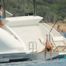 Georgina Rodriguez – With Cristiano Ronaldo seen on their yacht in Sardinia - 454 x 303