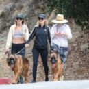 Nicole Richie – On a hike in the hills of Los Angeles with her dogs - 454 x 303