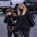 Khloe Kardashian – With BFF Malika Haqq in Woodland Hills