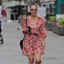 Myleene Klass – In a short floral dress and boots at Smooth radio in London - 454 x 644